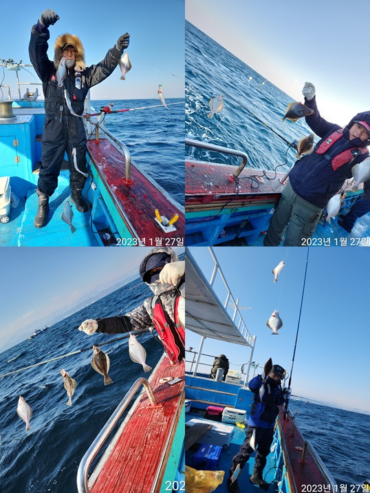 21인승 비너스호 어구가자미조황 1/27