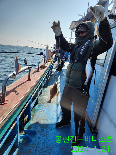 21인승 비너스호 어구가자미조황 1/31