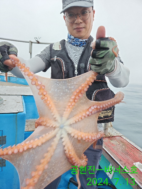 21인승비너스호문어조황7/13